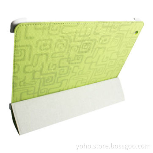 PU Slip Leather Cover for New iPad with Multi-functional for Silicone Material